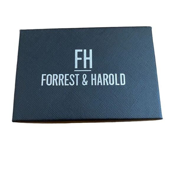 Leather Wallet Money Clip Forrest & Harold Signature Slim RFID NIB - Picture 2 of 6